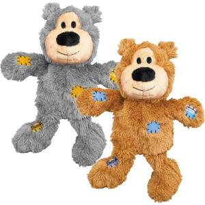 image:imageKONG  Wild Knots Bear  Internal Knotted Ropes and Minimal Stuffing for Less Mess  for SmallMedium Dogs Assorted ColorsXLarge Pack of 2
